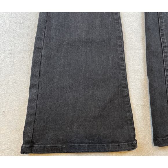 We the Free People Jayde Flare Bell Bottom Jeans Woimens Sz 25 Black Denim - Picture 2 of 12